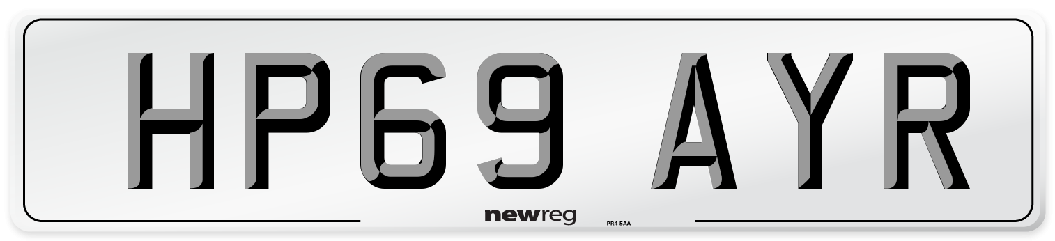 HP69 AYR Number Plate from New Reg